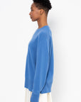 Crew Neck Cashmere Knit, Azure