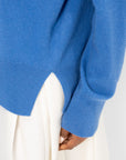 Crew Neck Cashmere Knit, Azure