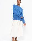 Crew Neck Cashmere Knit, Azure