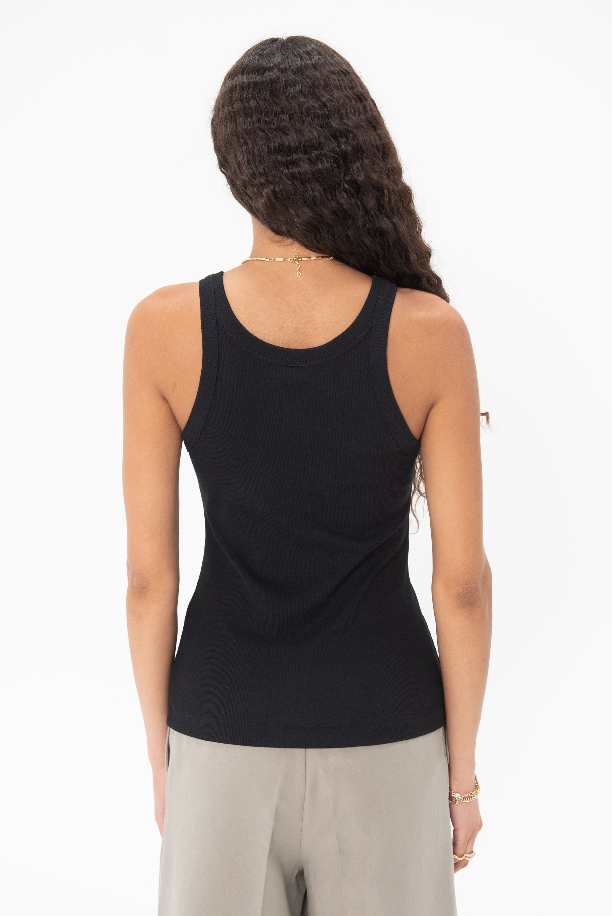 TOTEME - Curved Rib Tank, Black