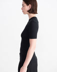 TOTEME - Classic Rib Tee, Black