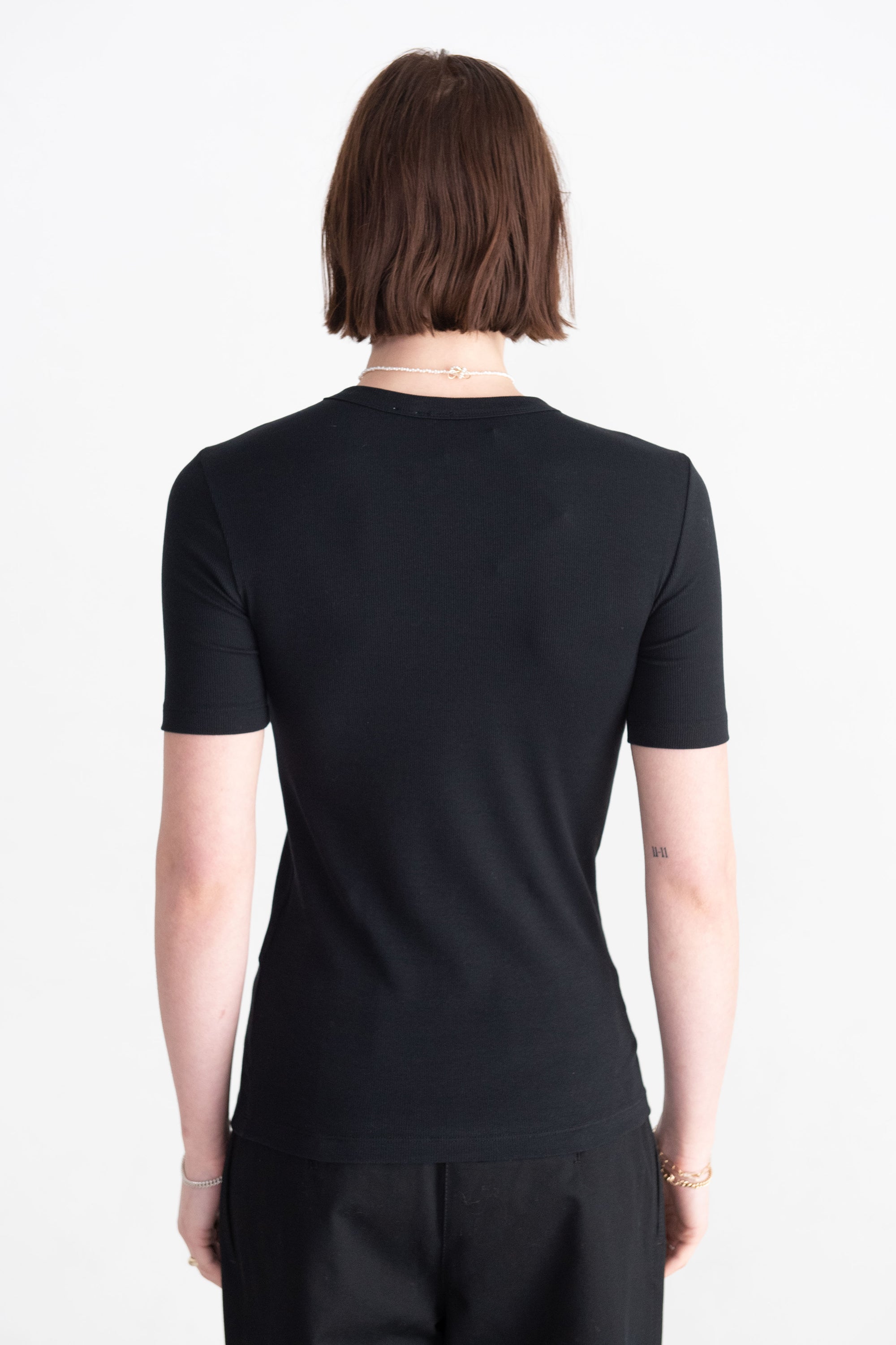 TOTEME - Classic Rib Tee, Black