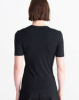 TOTEME - Classic Rib Tee, Black