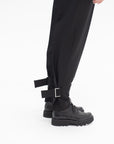 TOTEME - Buckled Slouch Trousers, Black