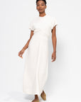 Slouch Waist Dress, Cream