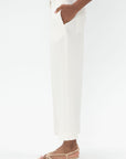 TOTEME - Straight Cropped Trousers, Off White