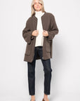 Felted Wool Jacket, Oak Melange