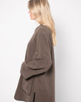 Felted Wool Jacket, Oak Melange