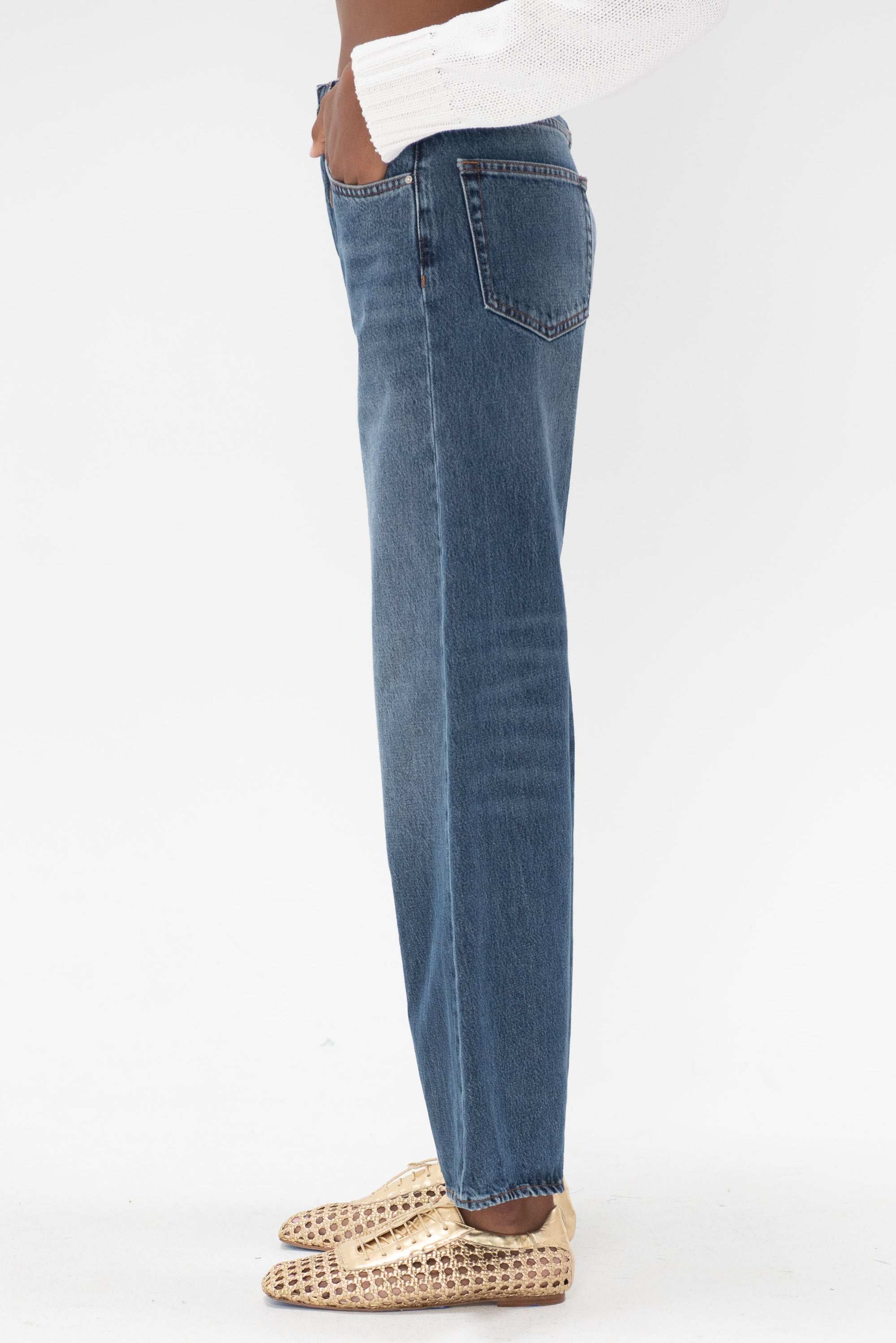 TOTEME - Flare Fit Denim, Washed Blue