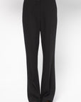 Flared Evening Trousers, Black