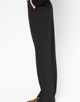 Flared Evening Trousers, Black