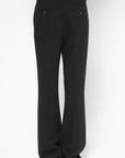 Flared Evening Trousers, Black