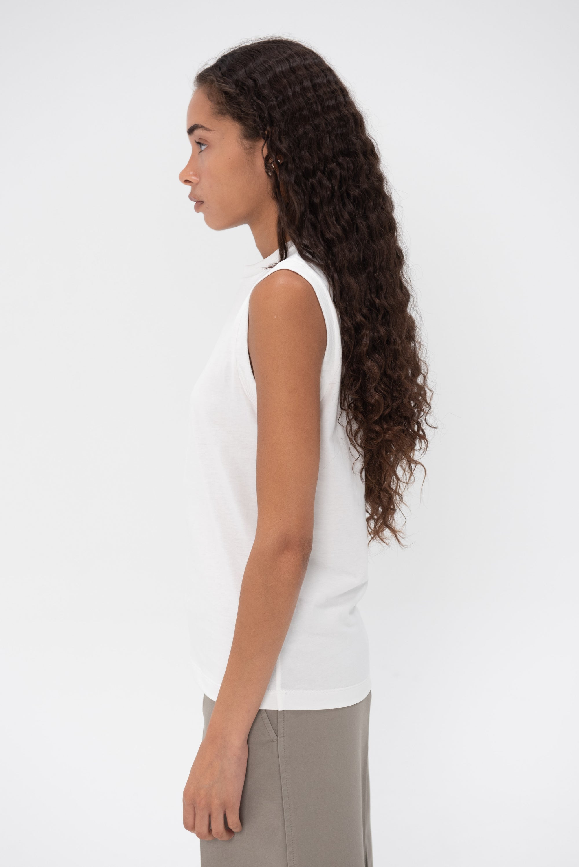 TOTEME - Relaxed Sleeveless Tee, Off White