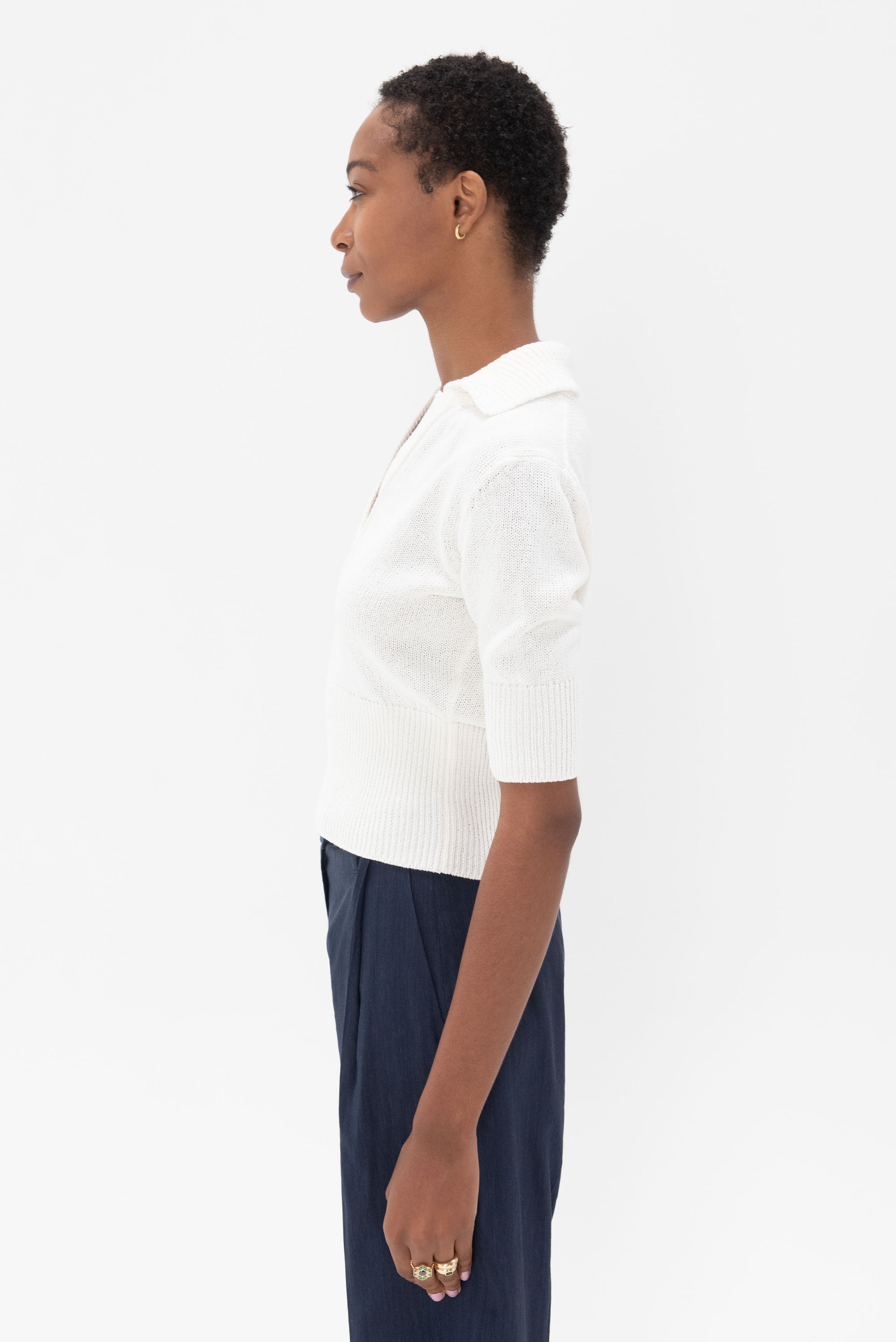 proenza schouler - Reeve Polo In Cotton, White