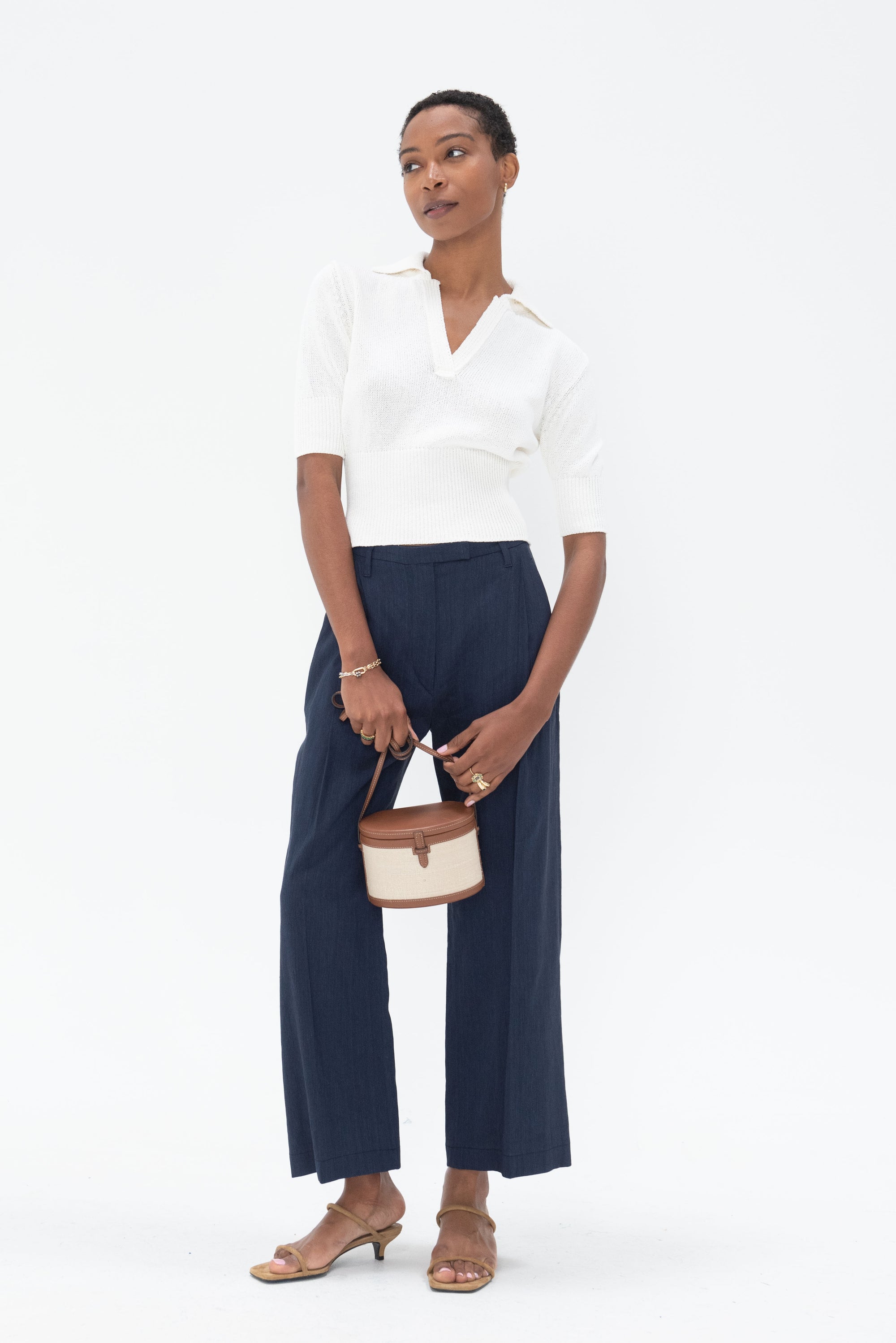 proenza schouler - Reeve Polo In Cotton, White