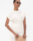 TOTEME - Slouch Waist Top, Cream