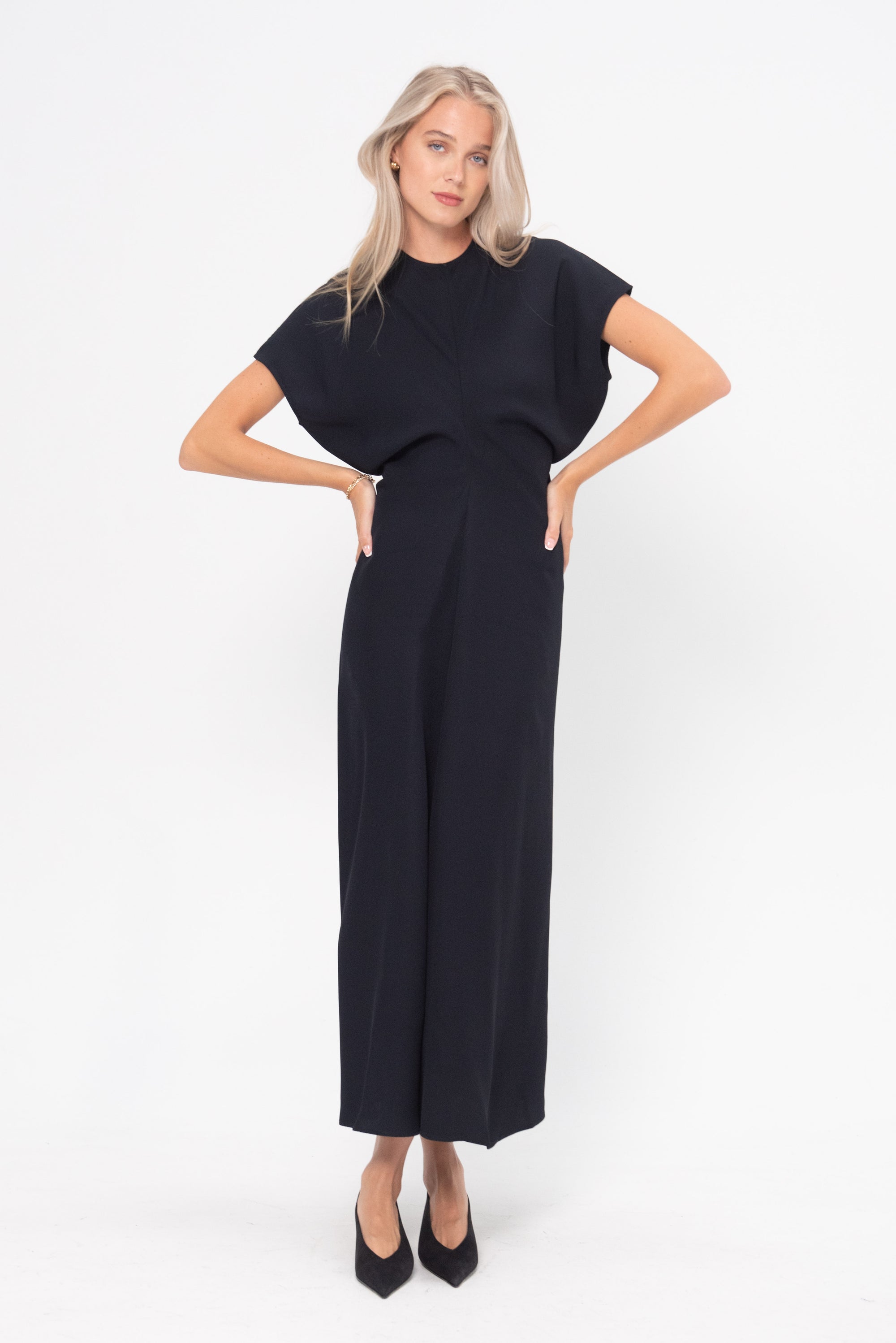 TOTEME - Slouch Waist Dress, Navy