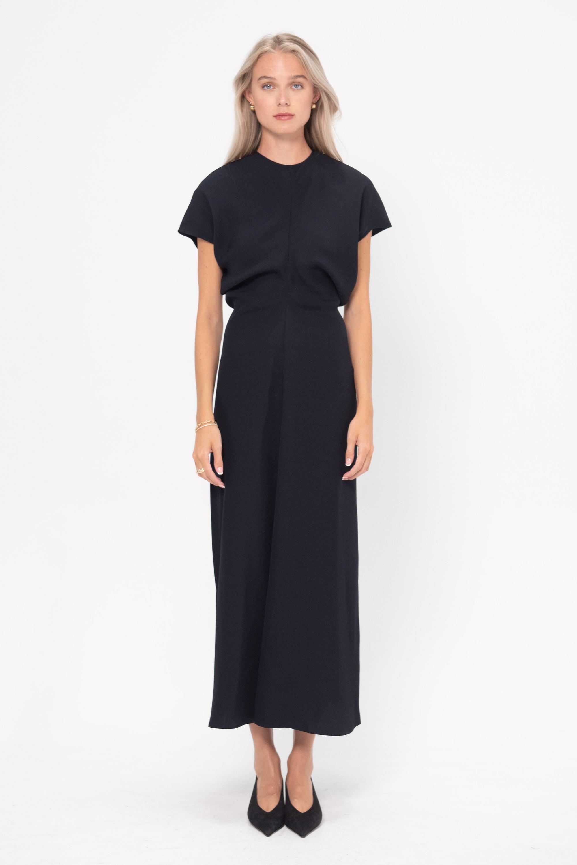 TOTEME - Slouch Waist Dress, Navy