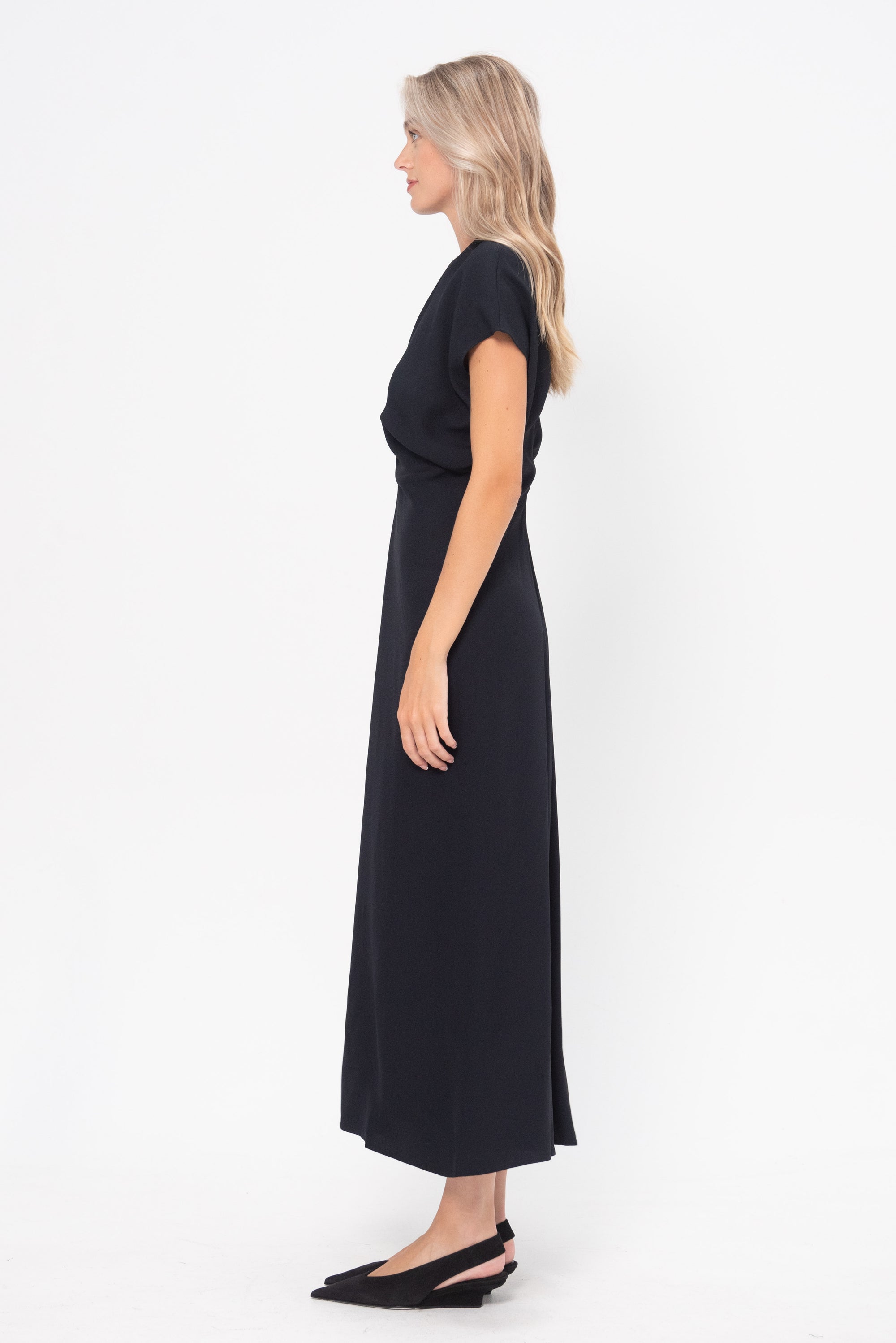 TOTEME - Slouch Waist Dress, Navy