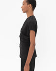 TOTEME - Slouch Waist Top, Black