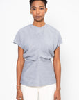 Slouch Waist Top, Mistral