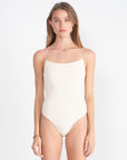 TOTEME - Smocked Swimsuit, Tofu