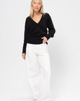 Wide Leg Denim, White