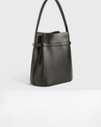 TOTEME - Belted Leather Bucket Bag, Bark