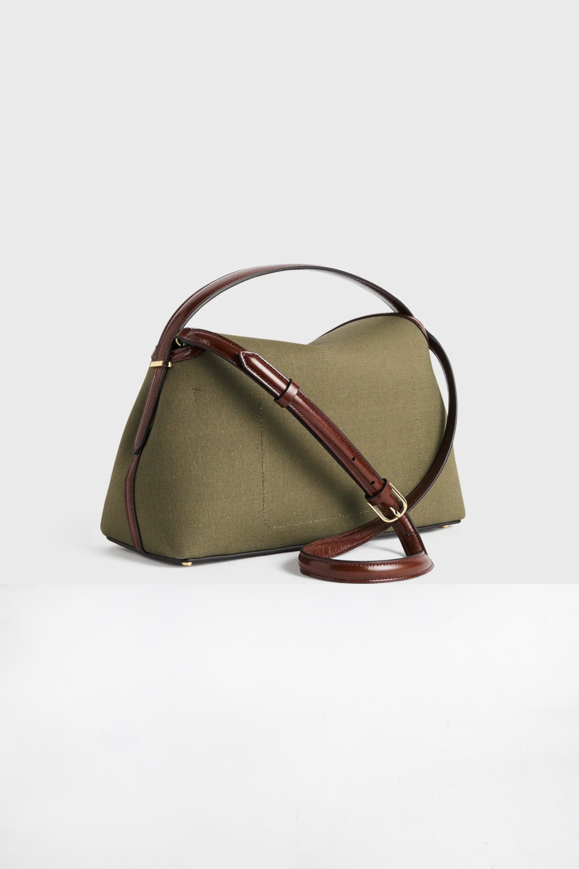 TOTEME - T-Lock Canvas Top Handle, Khaki Green