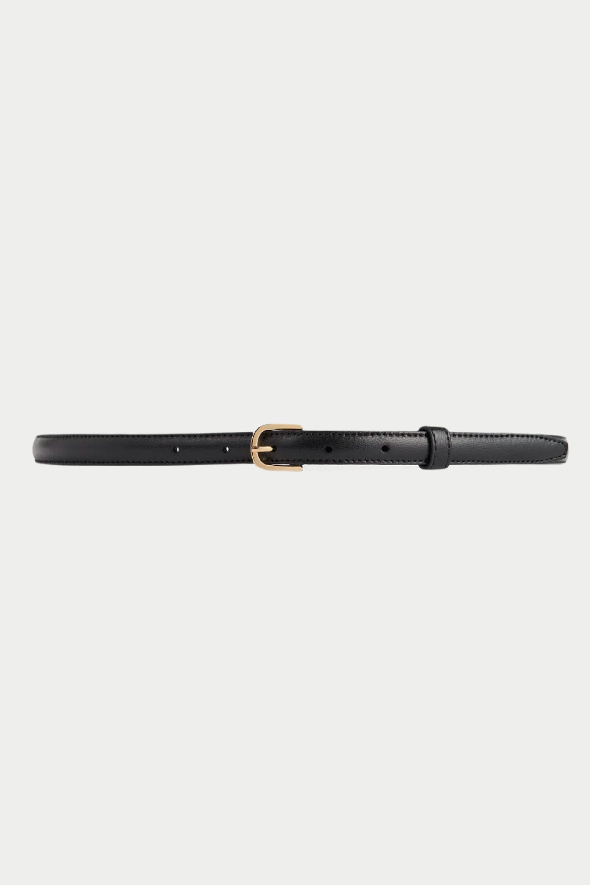 TOTEME - Thin Leather Trouser Belt, Black