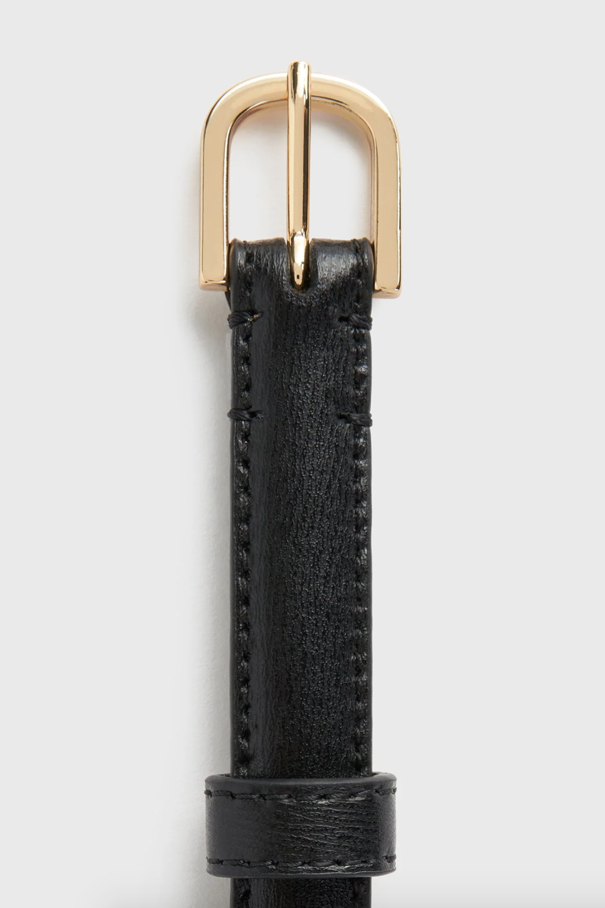 TOTEME - Thin Leather Trouser Belt, Black