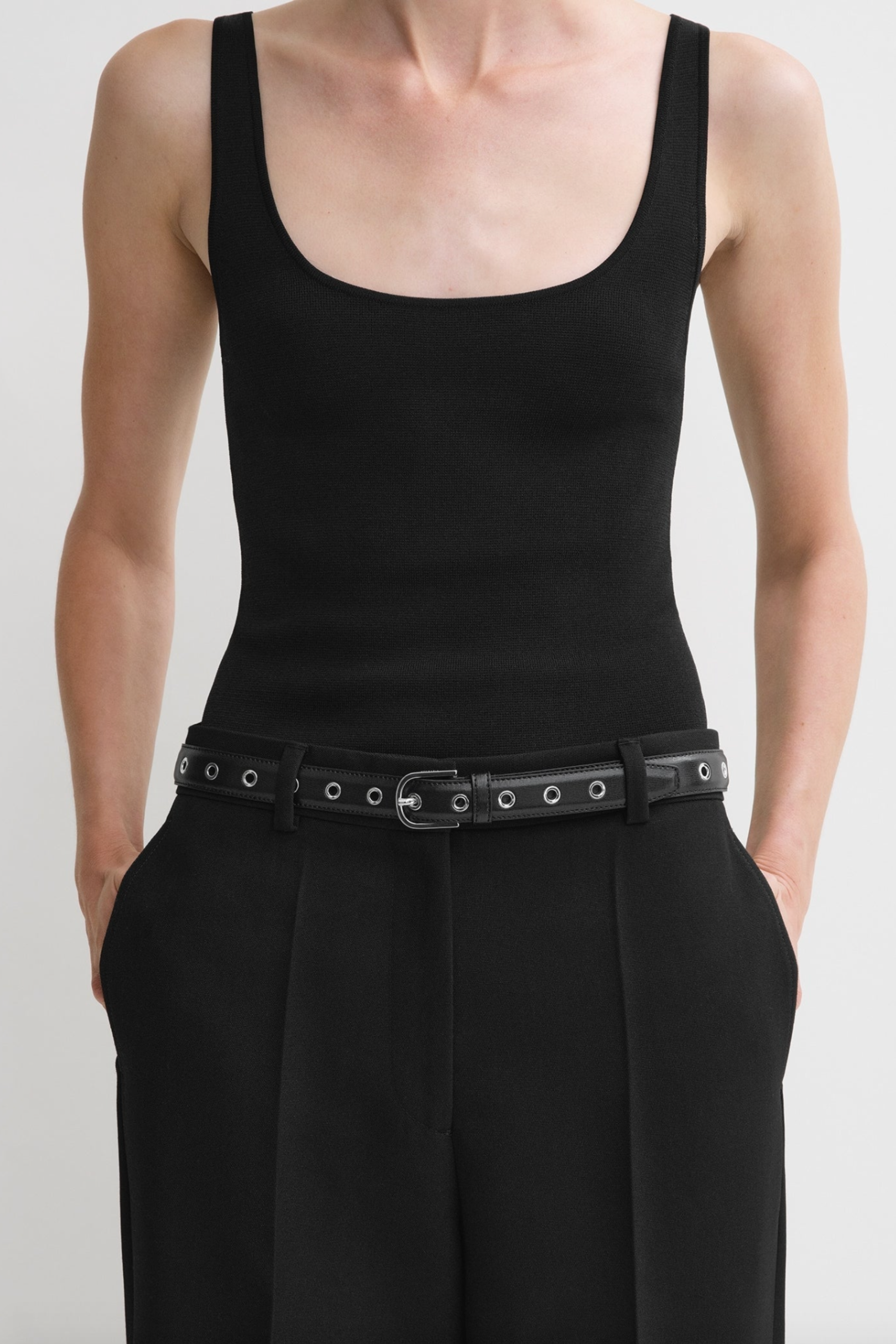 TOTEME - Eyelet Belt, Black