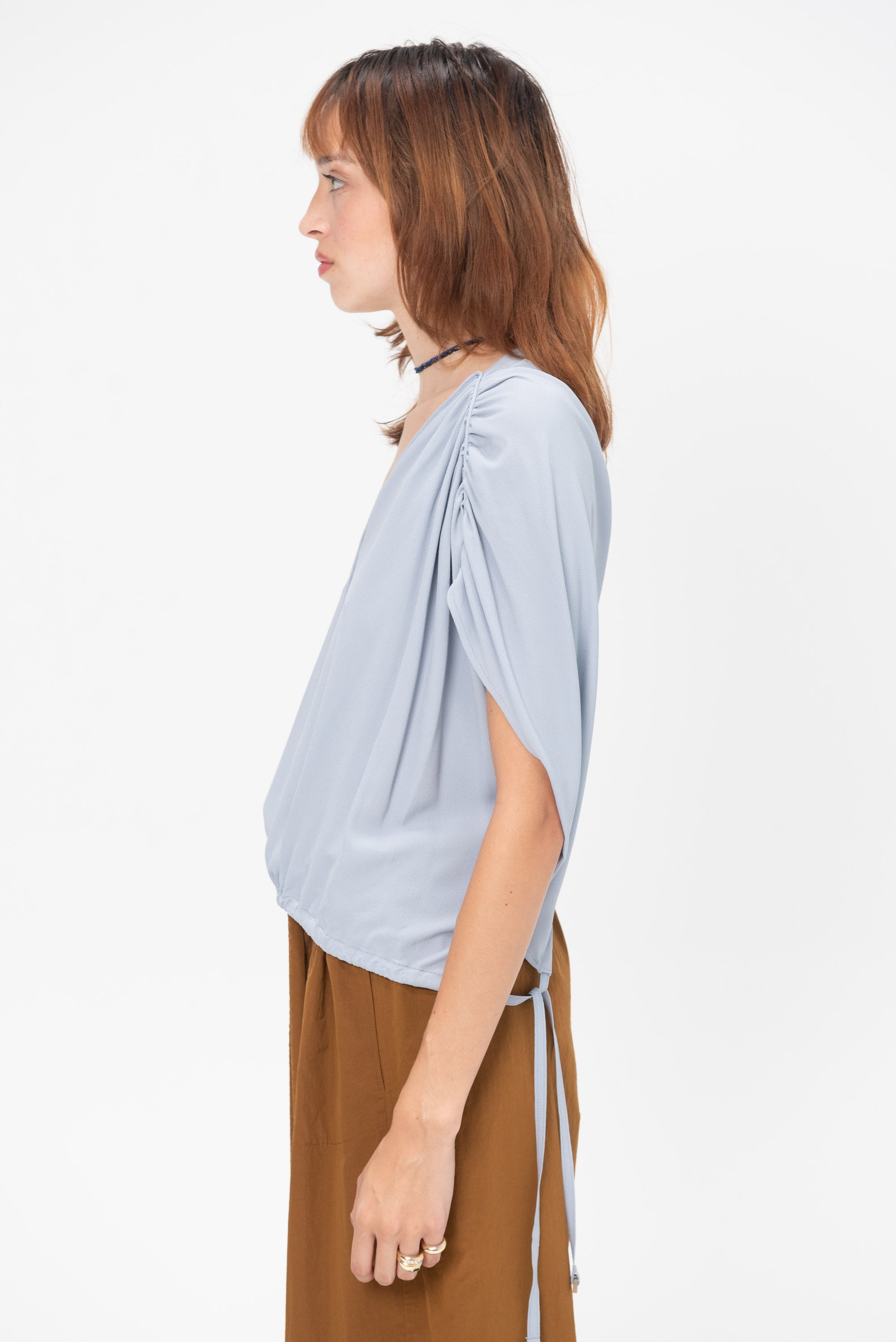 VERONIQUE LEROY - Drawstring Blouse, Storm