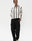 Proenza Schouler White Label - Octavia Pant in Solid Cotton Linen, Black