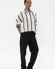 Proenza Schouler White Label - Octavia Pant in Solid Cotton Linen, Black