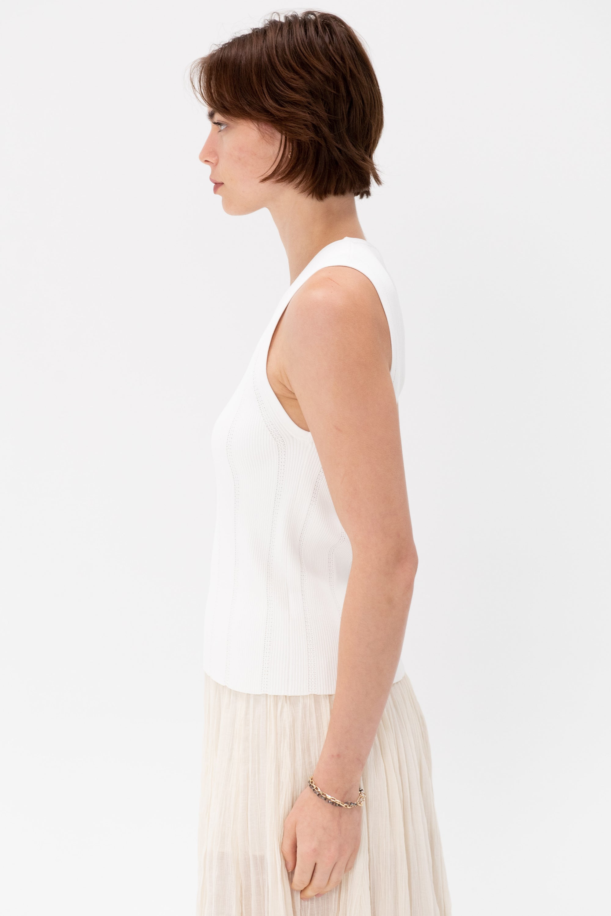 Proenza Schouler White Label - Perry Knit Top, Off White