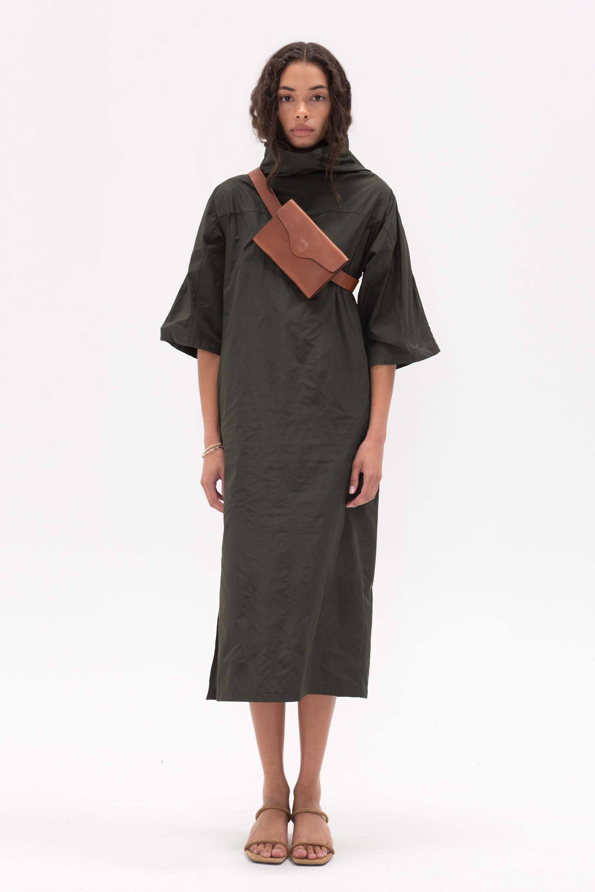 WJ MARTIN - Morena Dress, Military Green