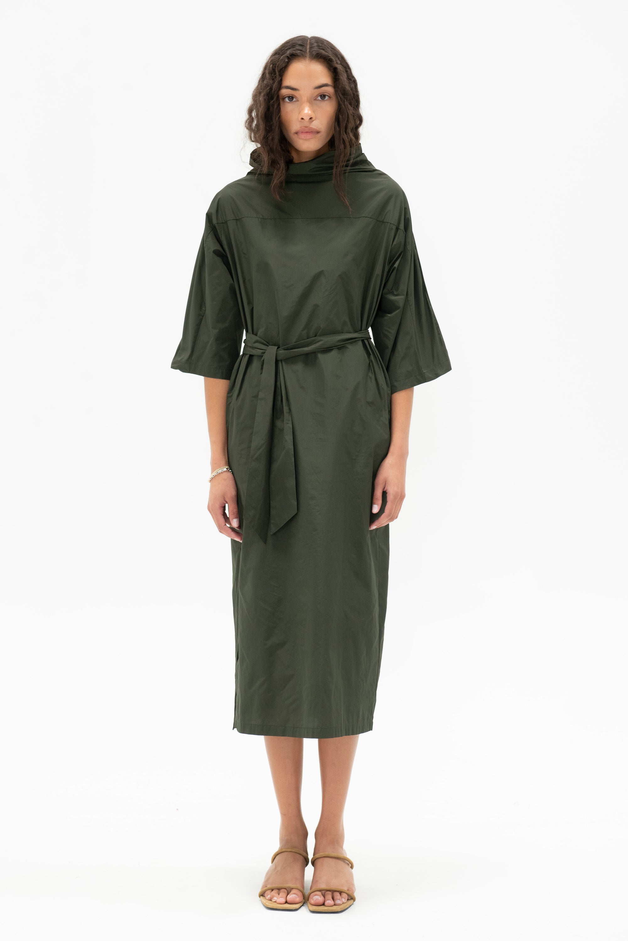 WJ MARTIN - Morena Dress, Military Green