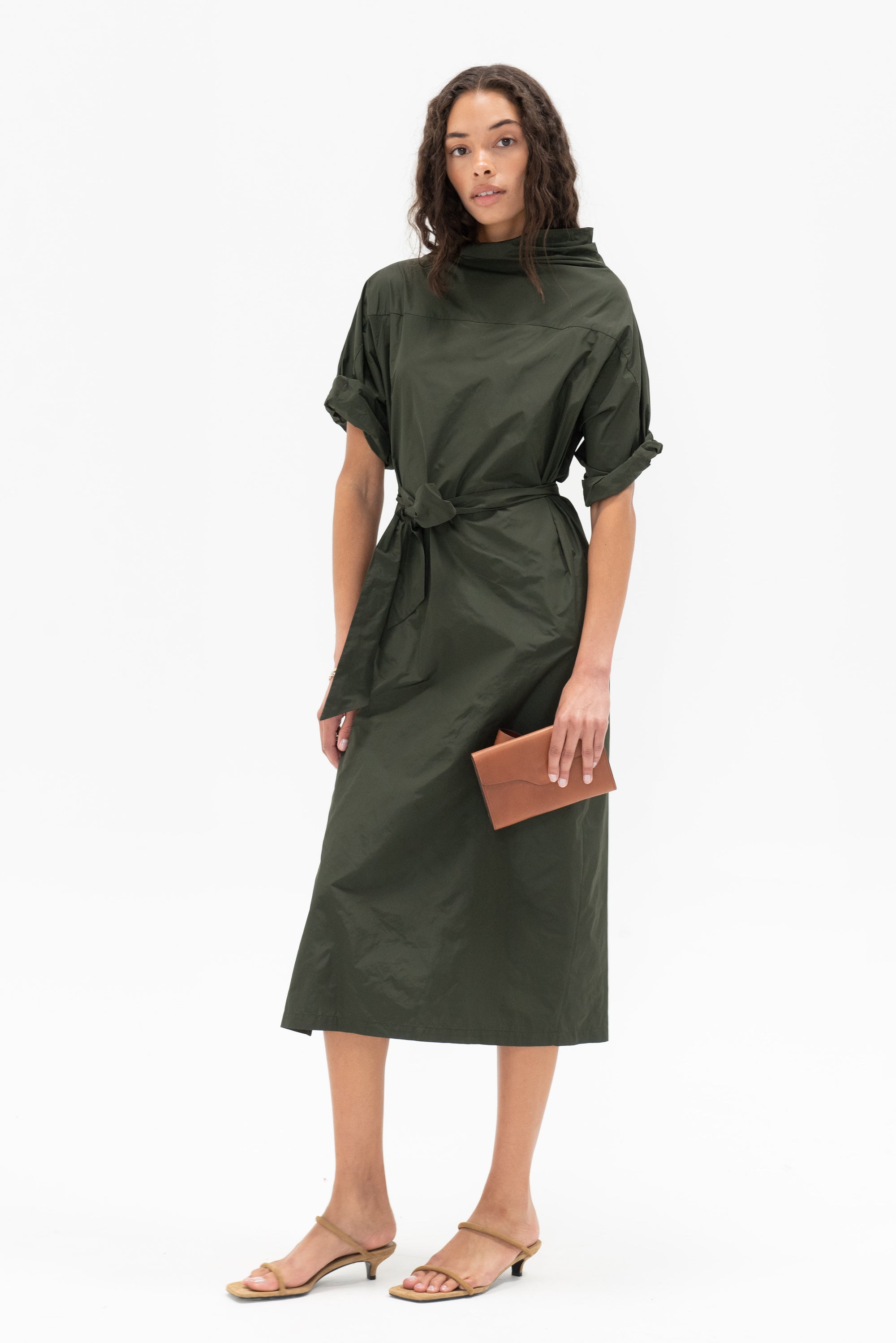 WJ MARTIN - Morena Dress, Military Green