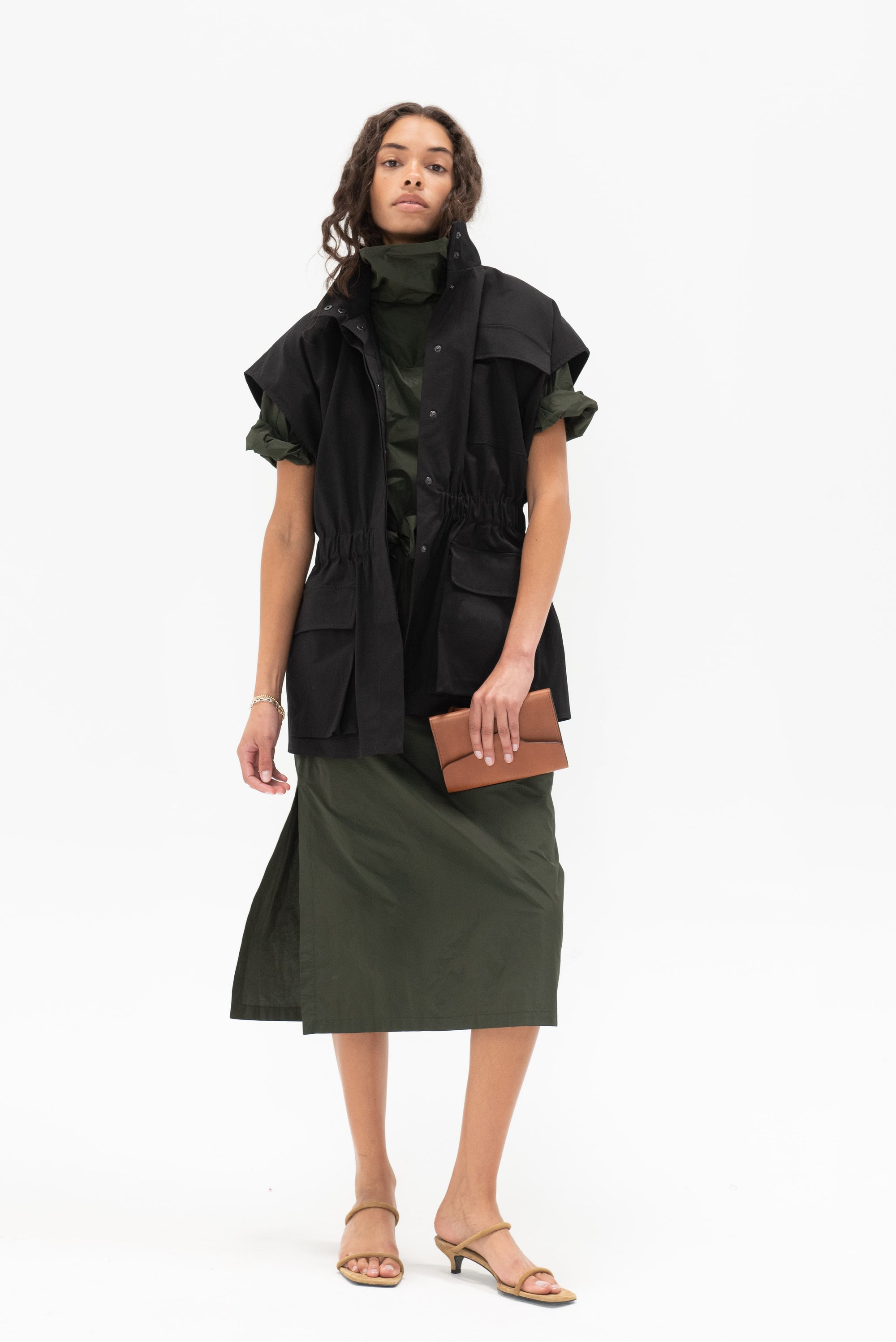 WJ MARTIN - Morena Dress, Military Green