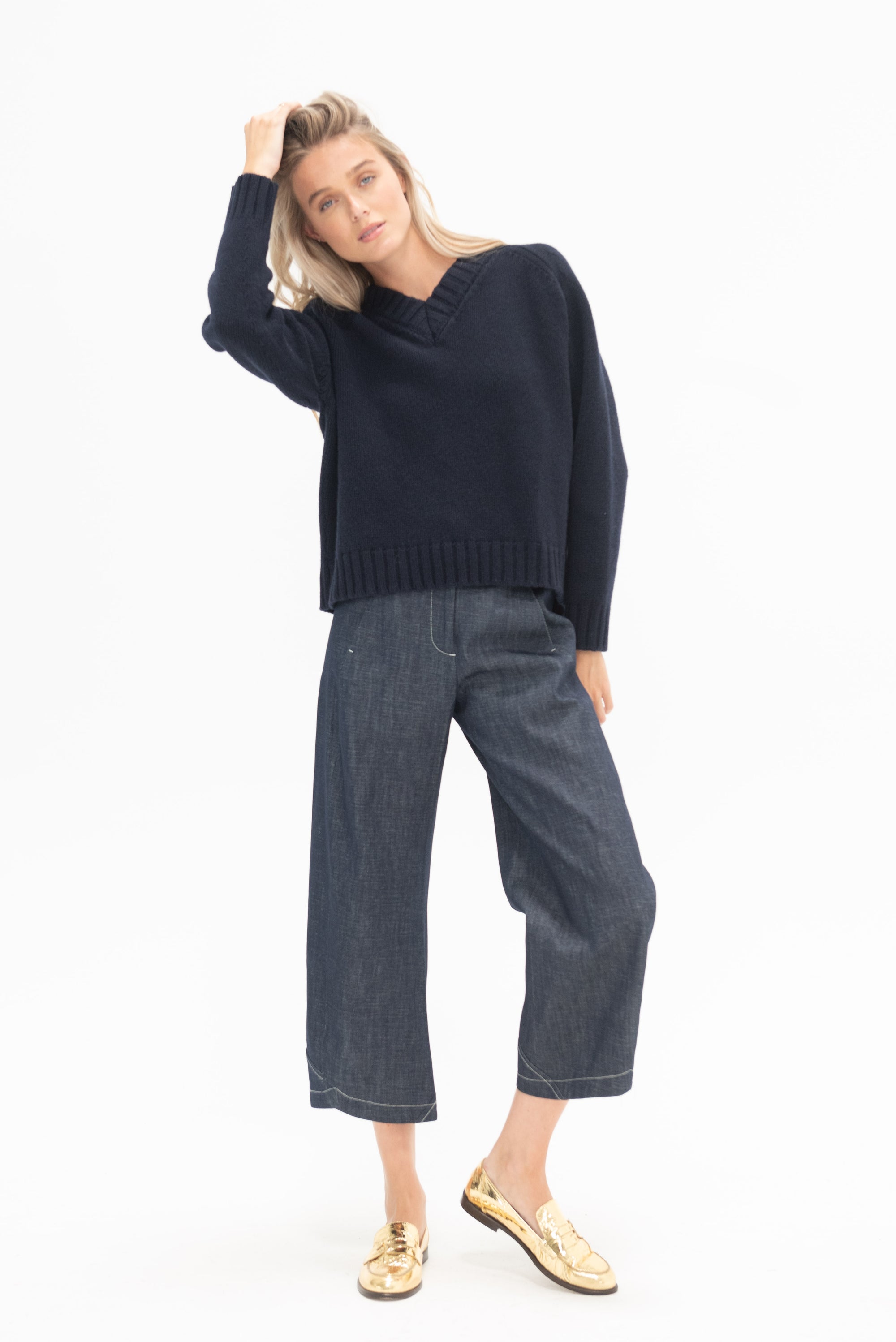 ZERO + MARIA CORNEJO - Aissa Cargo Pant, Indigo