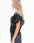 ZERO + MARIA CORNEJO - Eva Top, Black & Gold