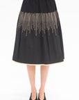 ZERO + MARIA CORNEJO - Evia Skirt, Black & Gold