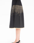 ZERO + MARIA CORNEJO - Evia Skirt, Black & Gold