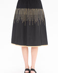 ZERO + MARIA CORNEJO - Evia Skirt, Black & Gold