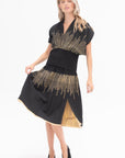 ZERO + MARIA CORNEJO - Evia Skirt, Black & Gold