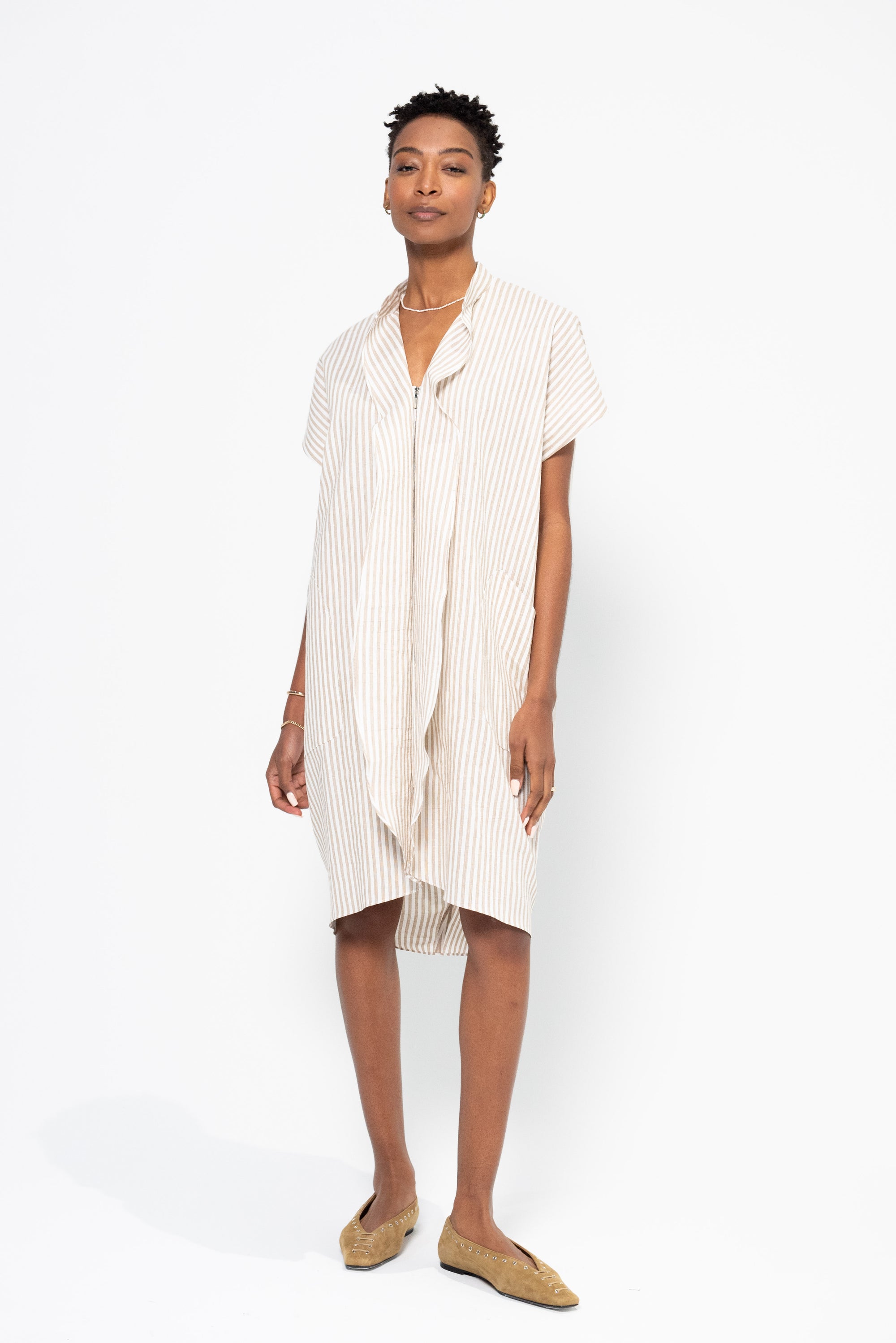 Kick Peat Exclusive Fin Gaban Dress, Camel