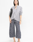 ZERO + MARIA CORNEJO - Long-Sleeved Fin Gaban Shirt, Indigo & Chalk