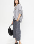 ZERO + MARIA CORNEJO - Long-Sleeved Fin Gaban Shirt, Indigo & Chalk