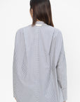 ZERO + MARIA CORNEJO - Long-Sleeved Fin Gaban Shirt, Indigo & Chalk